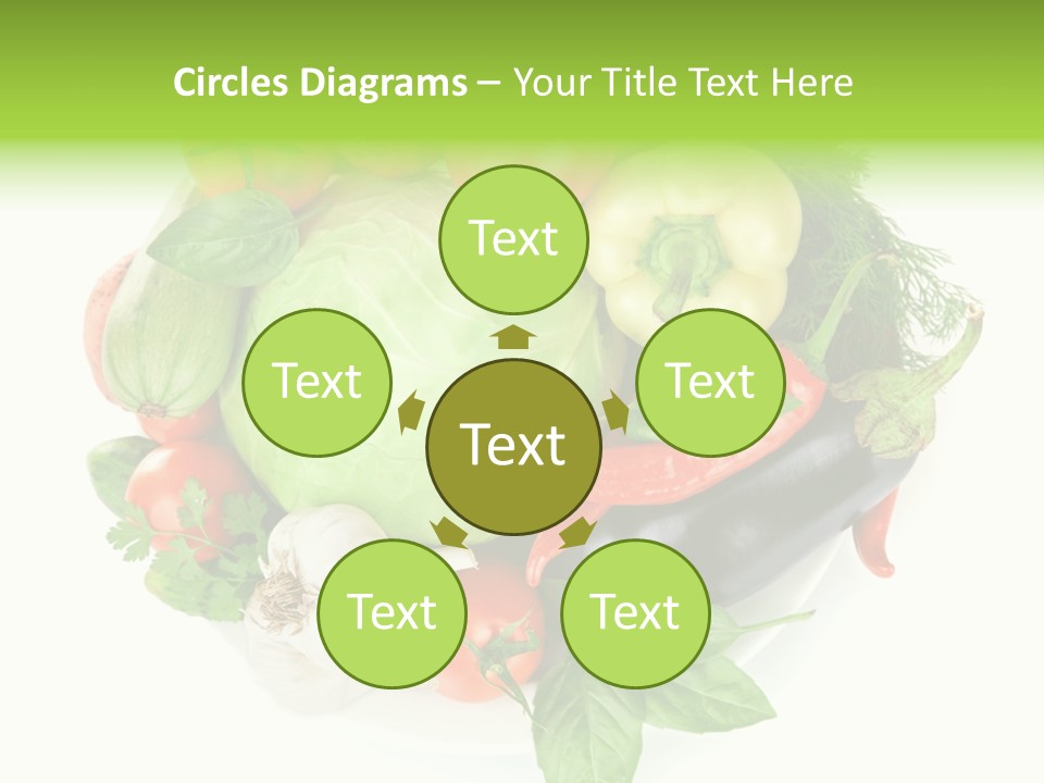 Isolated Orange Organic PowerPoint Template