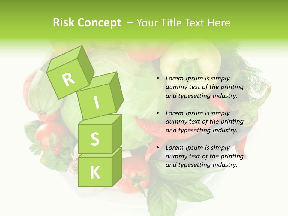 Isolated Orange Organic PowerPoint Template