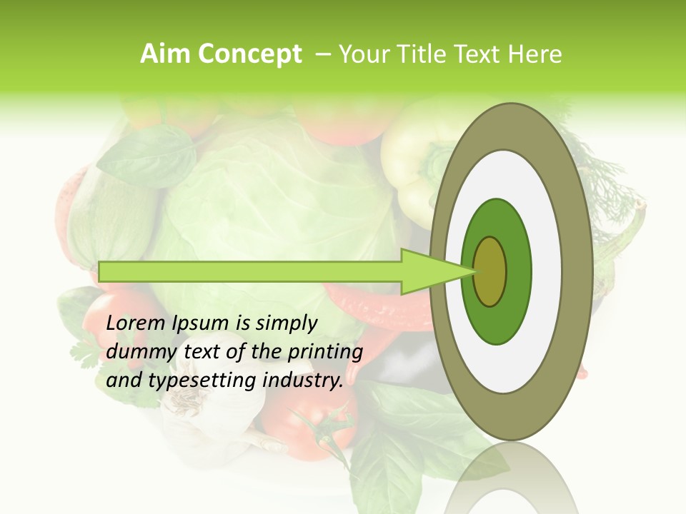 Isolated Orange Organic PowerPoint Template