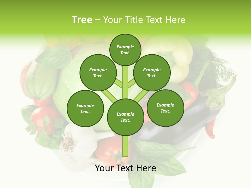 Isolated Orange Organic PowerPoint Template