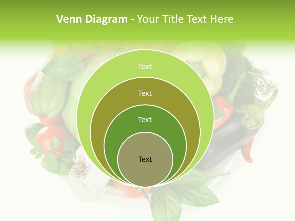 Isolated Orange Organic PowerPoint Template