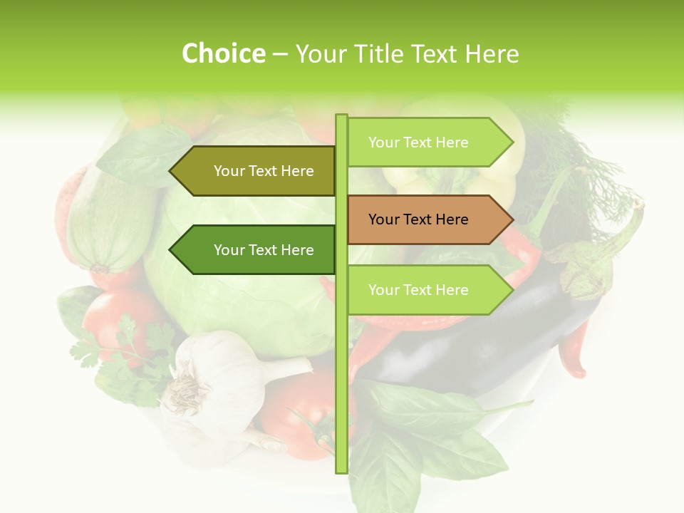 Isolated Orange Organic PowerPoint Template