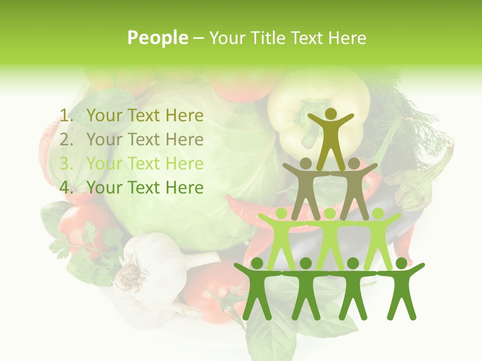 Isolated Orange Organic PowerPoint Template