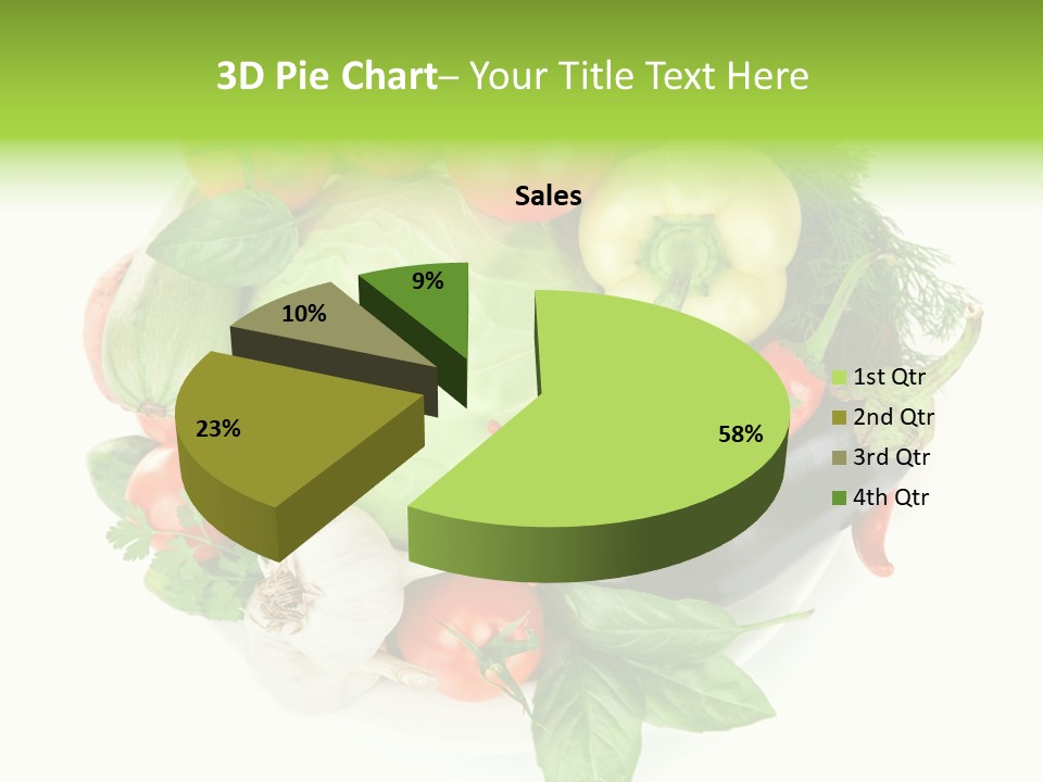 Isolated Orange Organic PowerPoint Template