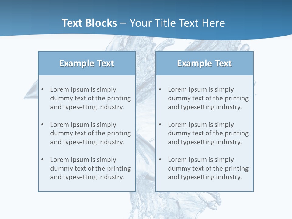 Splash Pigeon Fresh PowerPoint Template