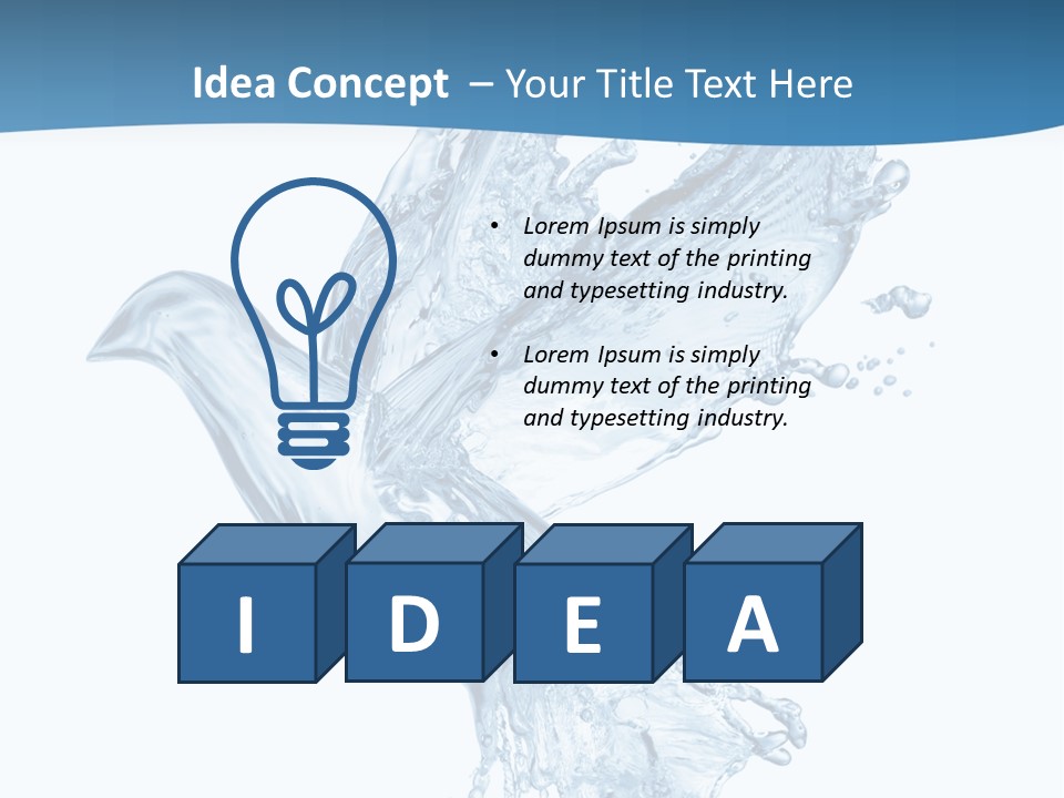 Splash Pigeon Fresh PowerPoint Template