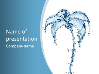 Wave Tree Transparent PowerPoint Template