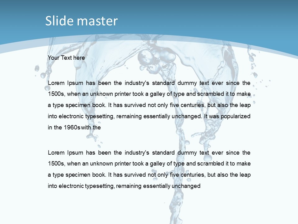 Wave Tree Transparent PowerPoint Template