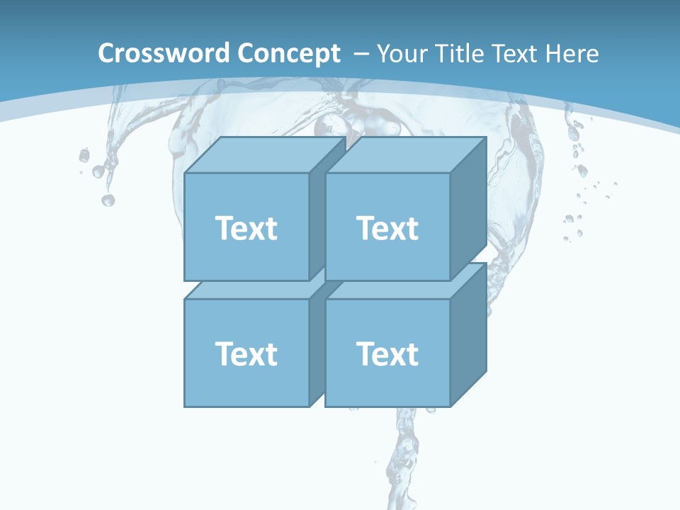 Wave Tree Transparent PowerPoint Template