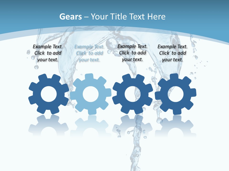 Wave Tree Transparent PowerPoint Template