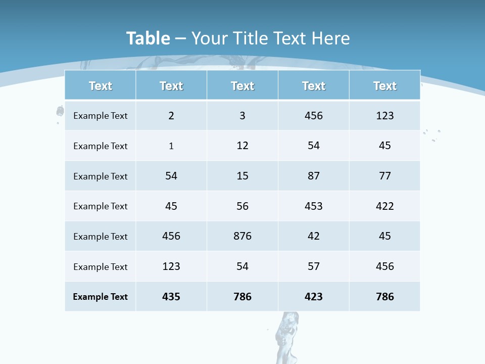 Wave Tree Transparent PowerPoint Template