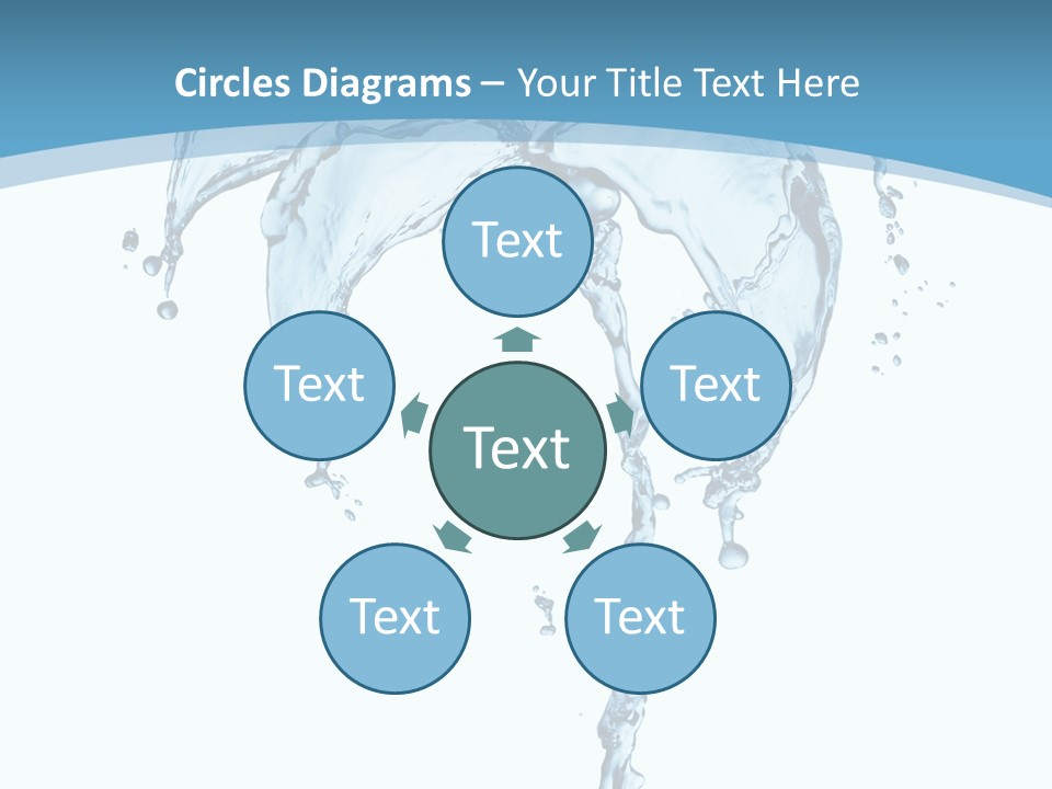 Wave Tree Transparent PowerPoint Template