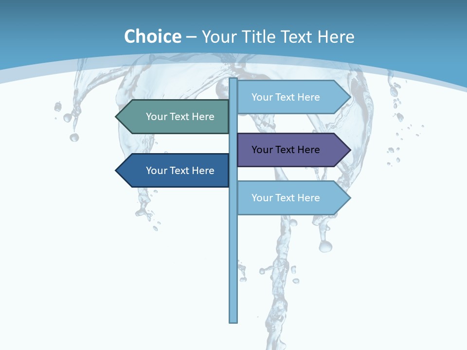 Wave Tree Transparent PowerPoint Template