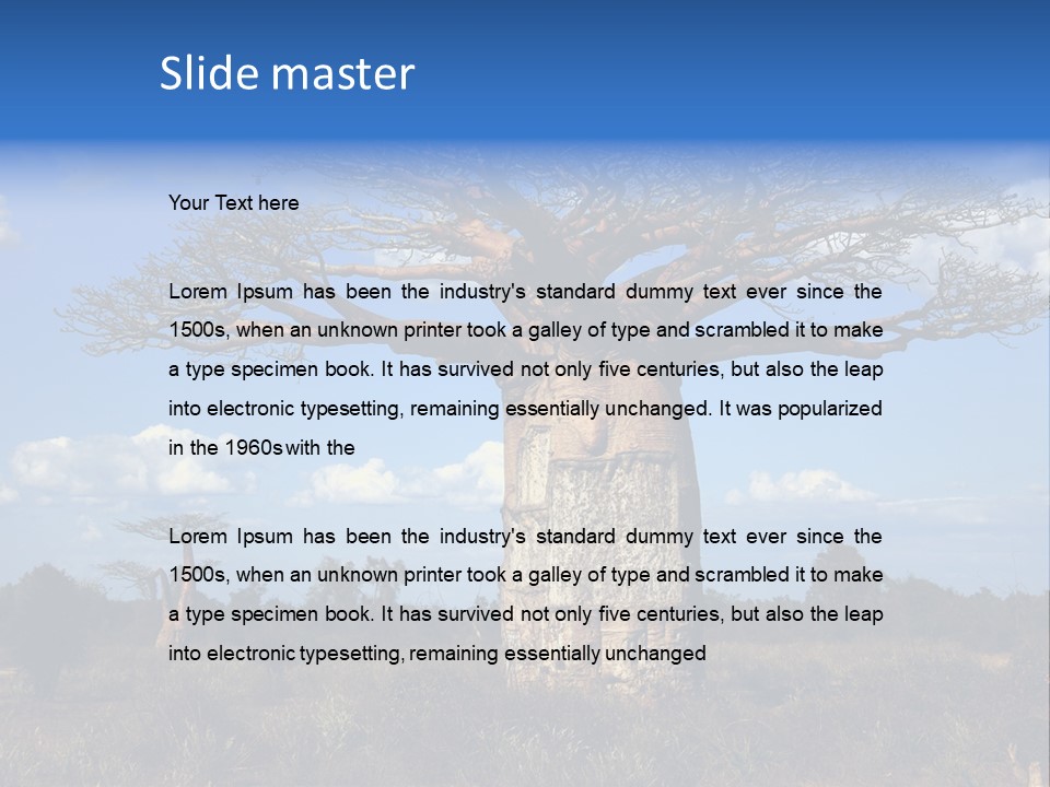 Grass Africa Big PowerPoint Template