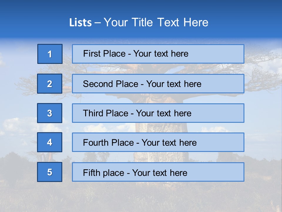 Grass Africa Big PowerPoint Template