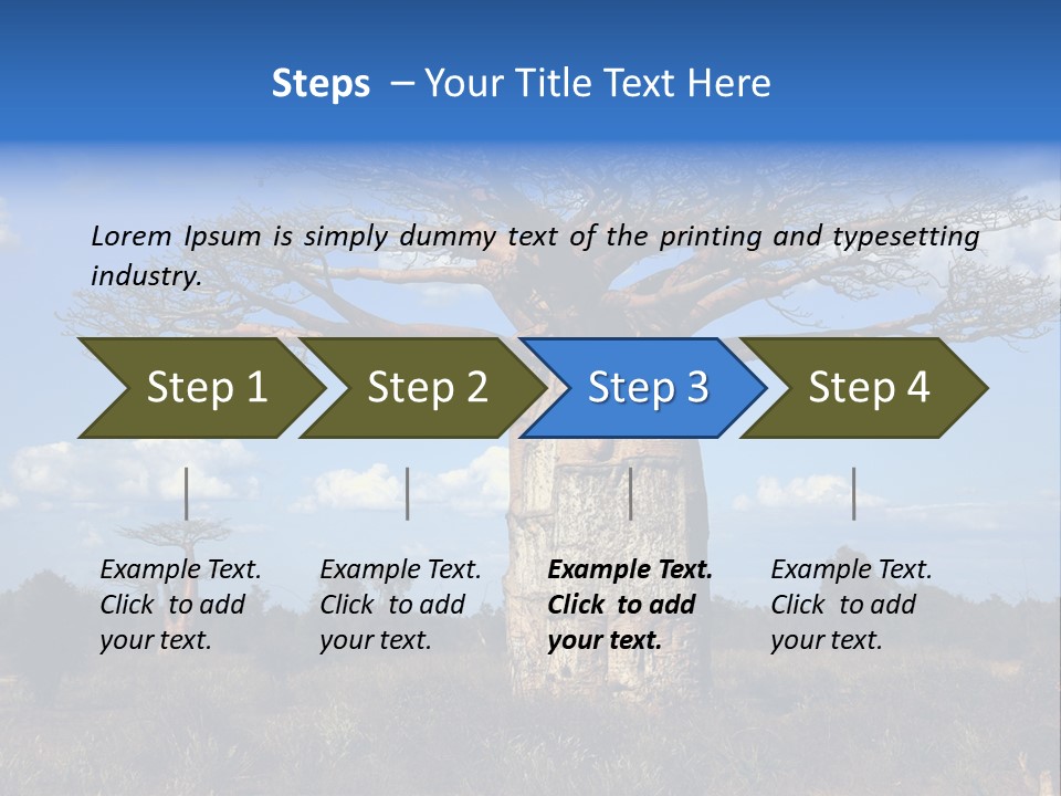 Grass Africa Big PowerPoint Template