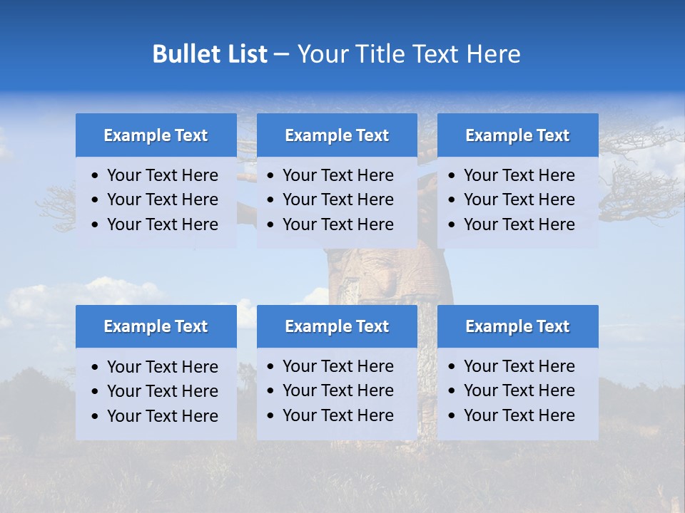 Grass Africa Big PowerPoint Template