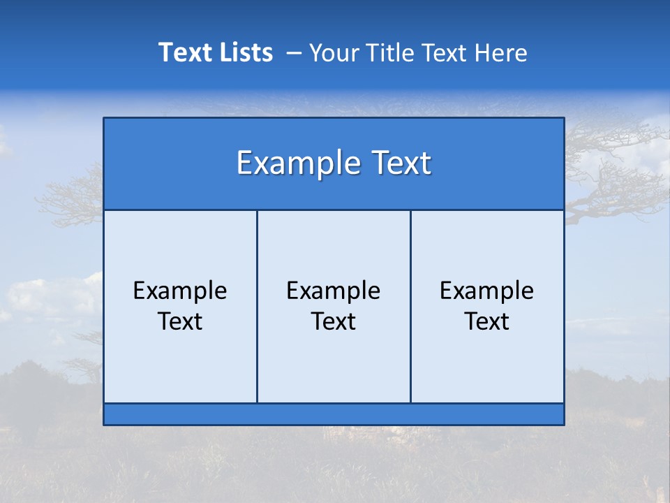 Grass Africa Big PowerPoint Template