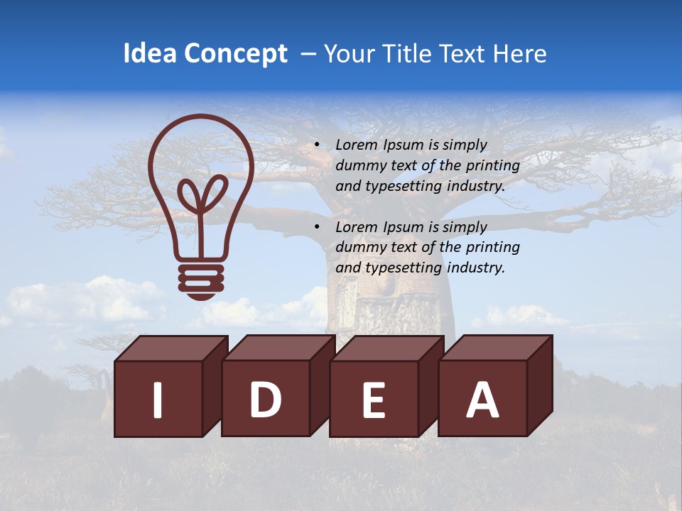 Grass Africa Big PowerPoint Template