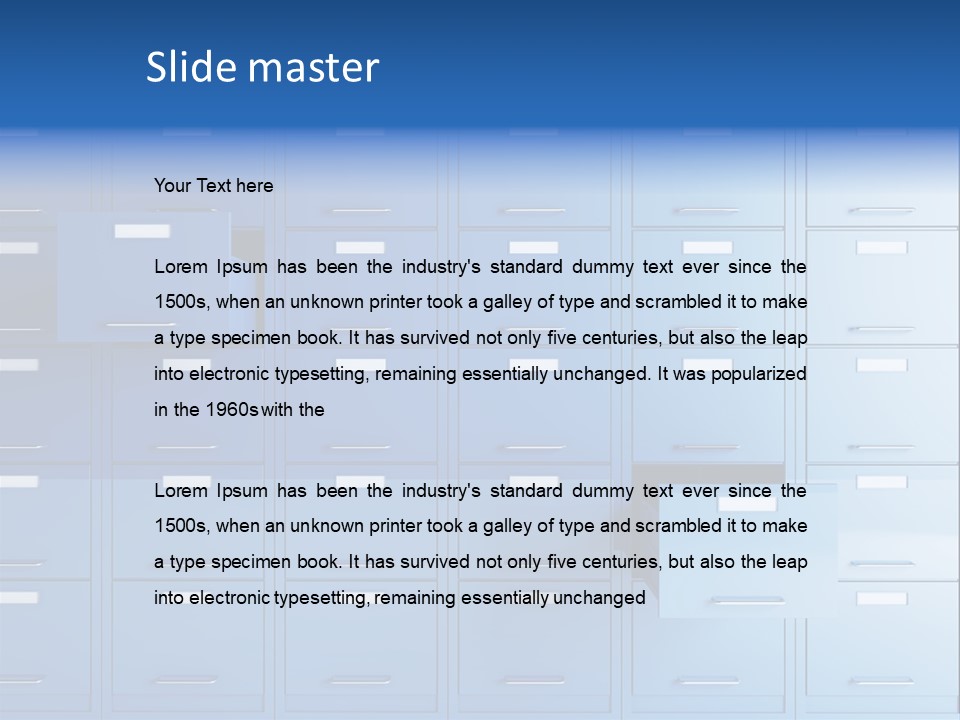 Gorgeous Isolated Ringlet PowerPoint Template