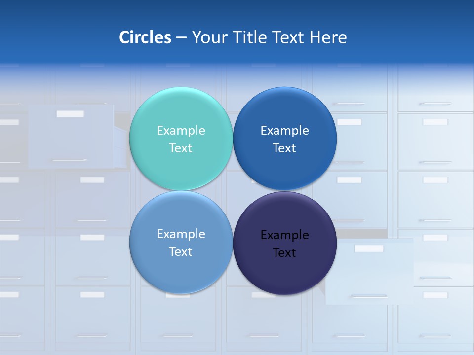 Gorgeous Isolated Ringlet PowerPoint Template