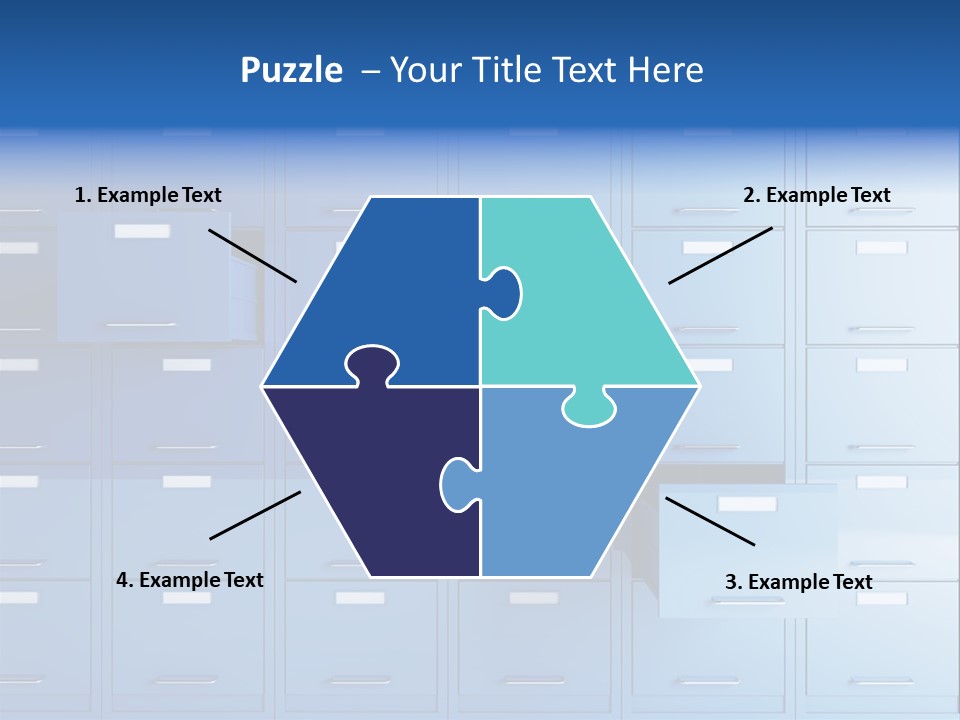 Gorgeous Isolated Ringlet PowerPoint Template