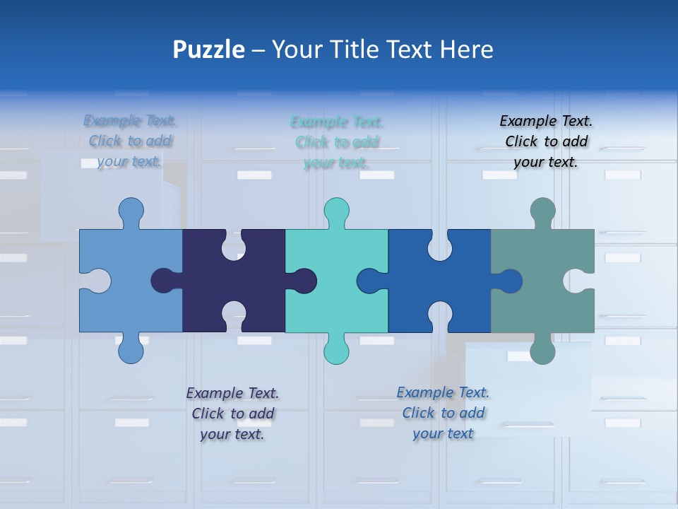 Gorgeous Isolated Ringlet PowerPoint Template