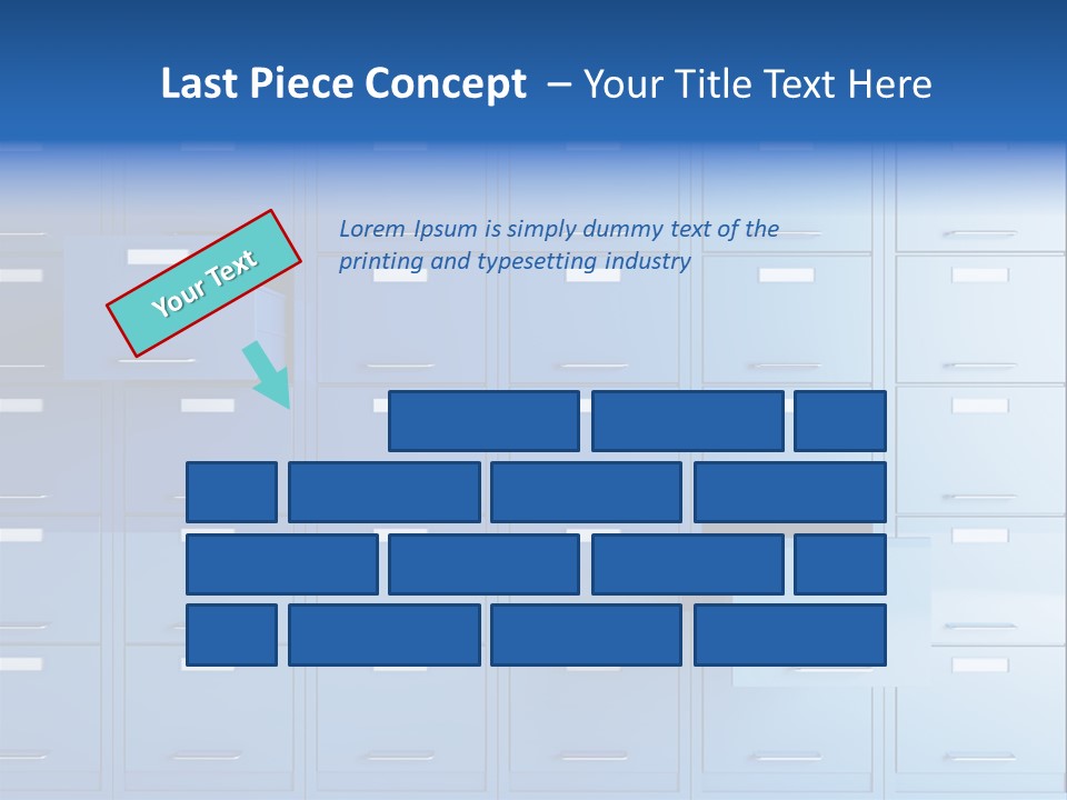 Gorgeous Isolated Ringlet PowerPoint Template