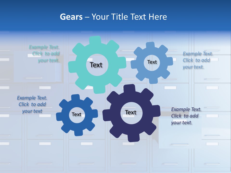 Gorgeous Isolated Ringlet PowerPoint Template