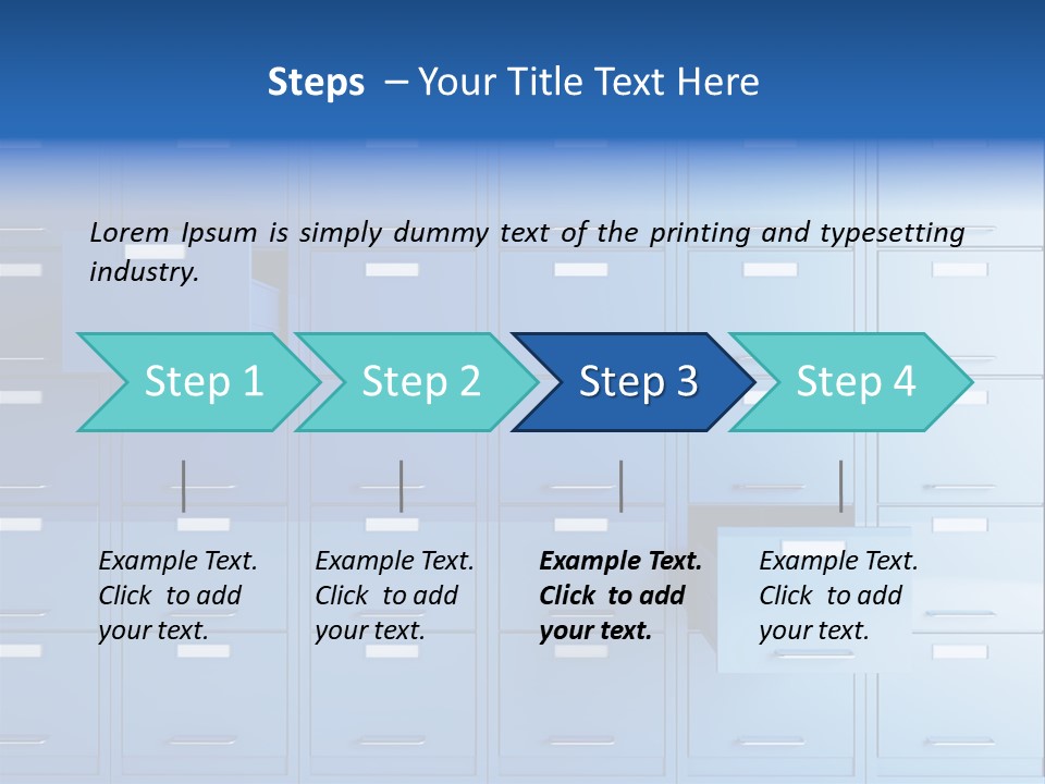 Gorgeous Isolated Ringlet PowerPoint Template
