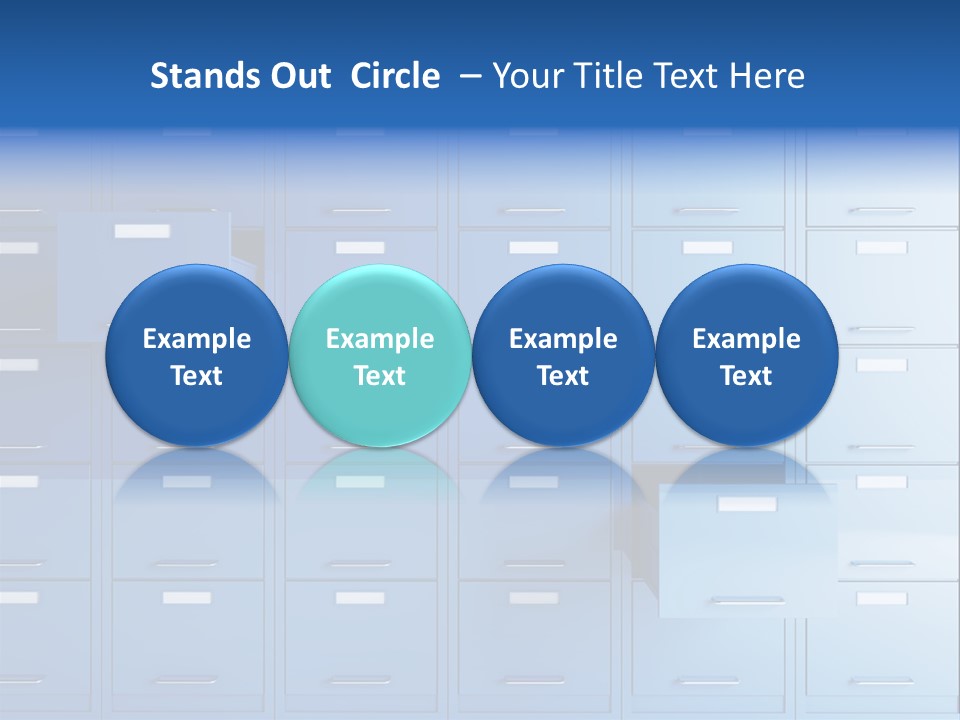 Gorgeous Isolated Ringlet PowerPoint Template