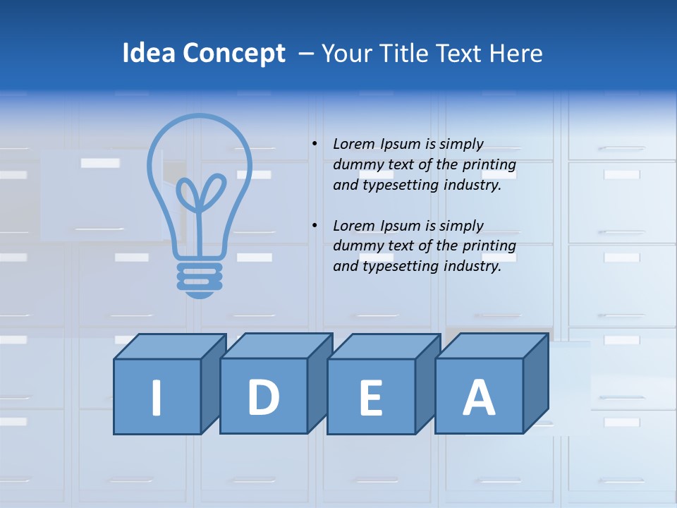 Gorgeous Isolated Ringlet PowerPoint Template