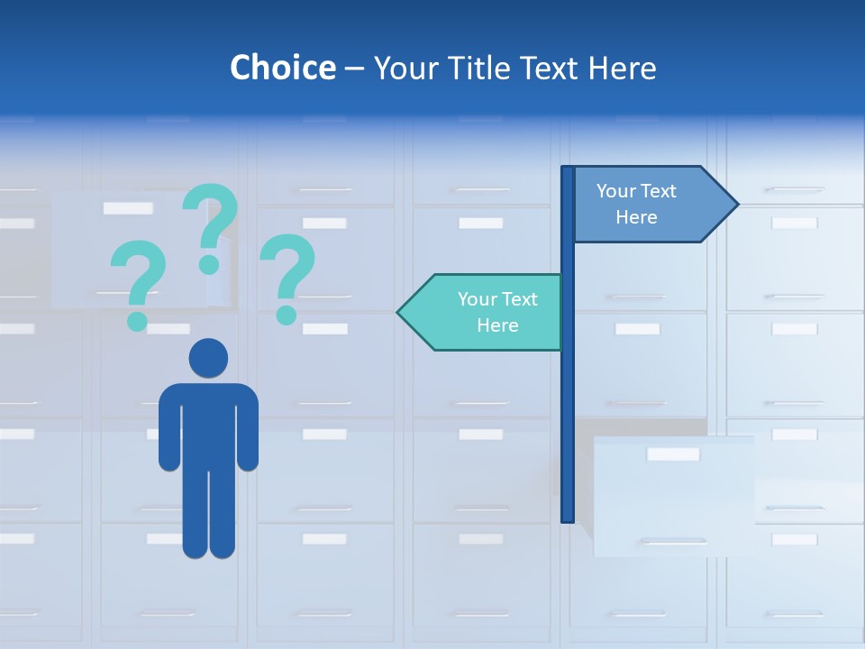 Gorgeous Isolated Ringlet PowerPoint Template