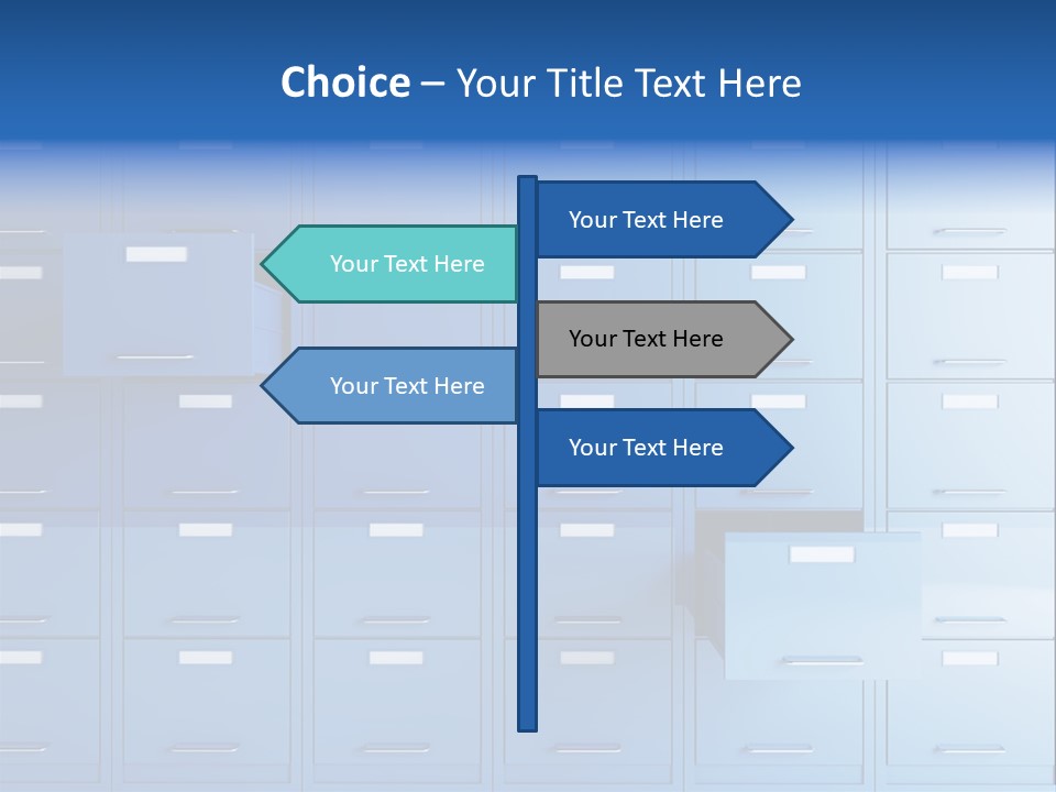 Gorgeous Isolated Ringlet PowerPoint Template