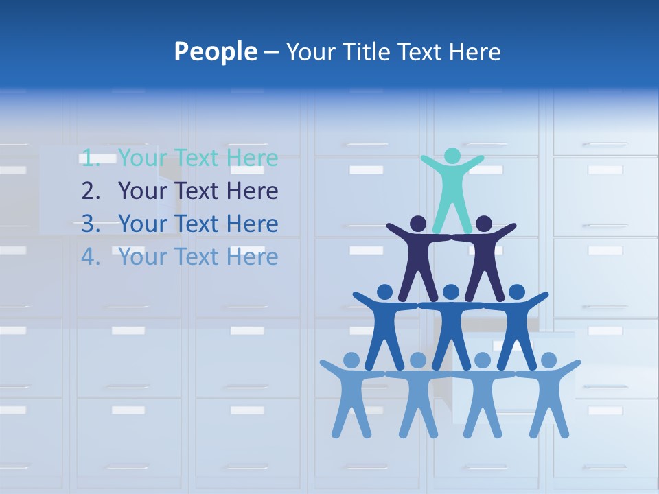 Gorgeous Isolated Ringlet PowerPoint Template