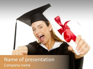 Thumb Career University PowerPoint Template