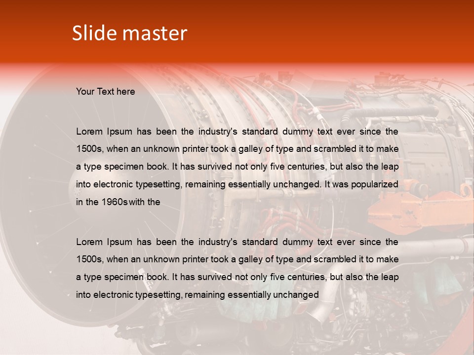 Equipment Aviation Horizontal PowerPoint Template