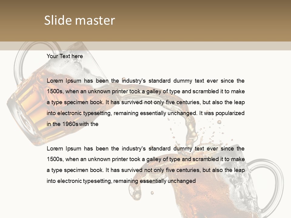 Glass Ripple Droplet PowerPoint Template