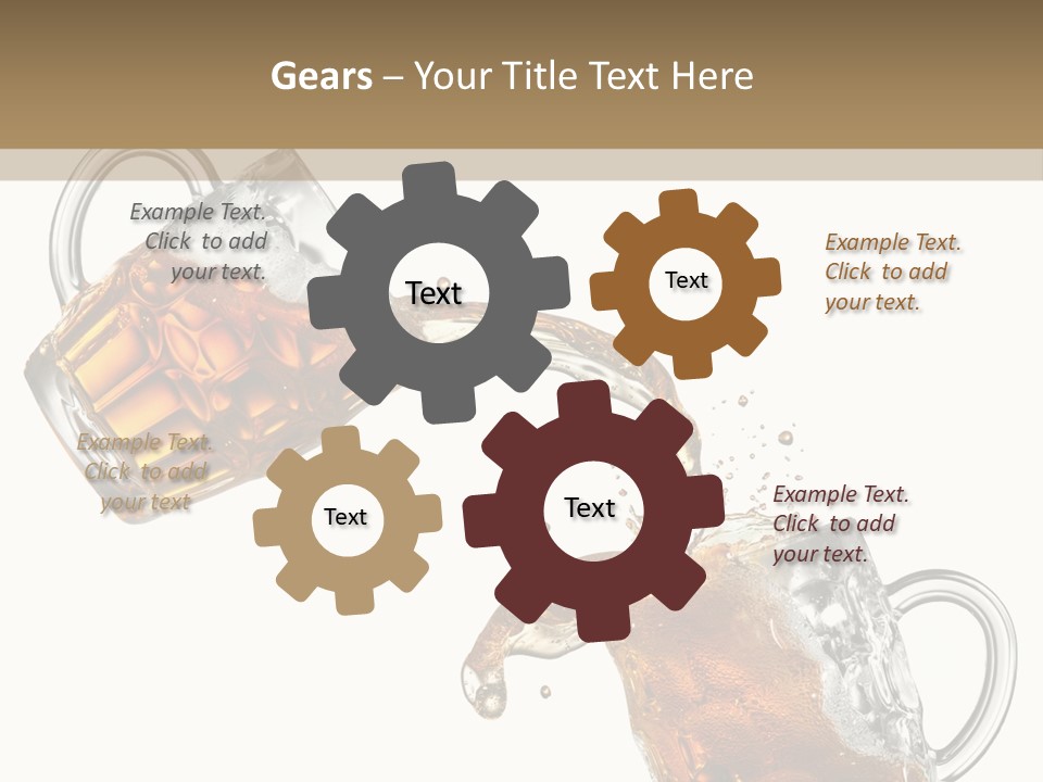 Glass Ripple Droplet PowerPoint Template