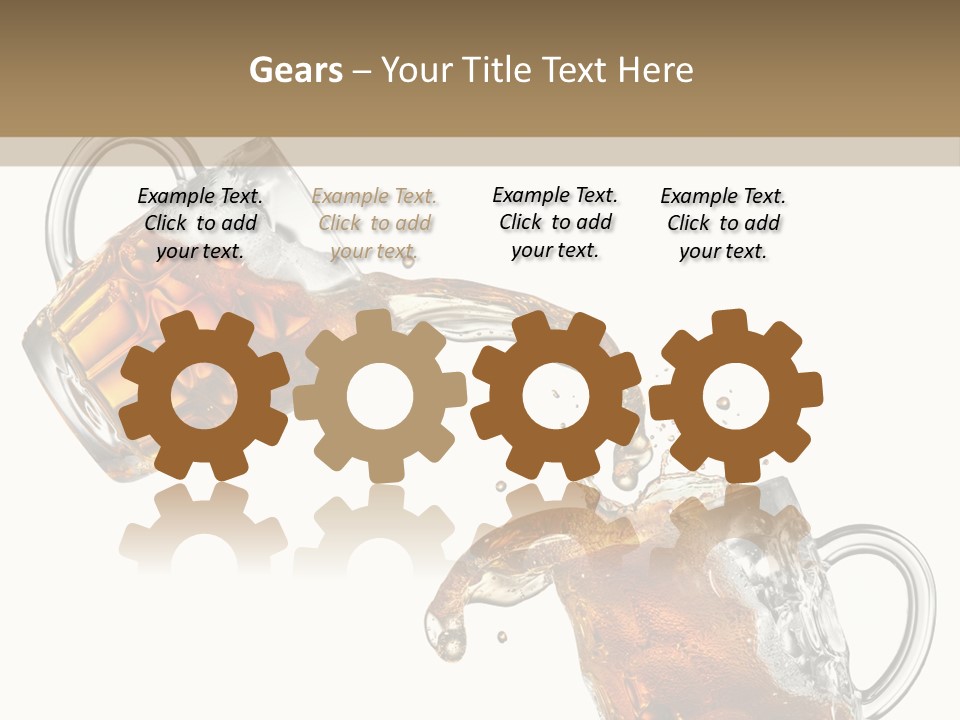 Glass Ripple Droplet PowerPoint Template