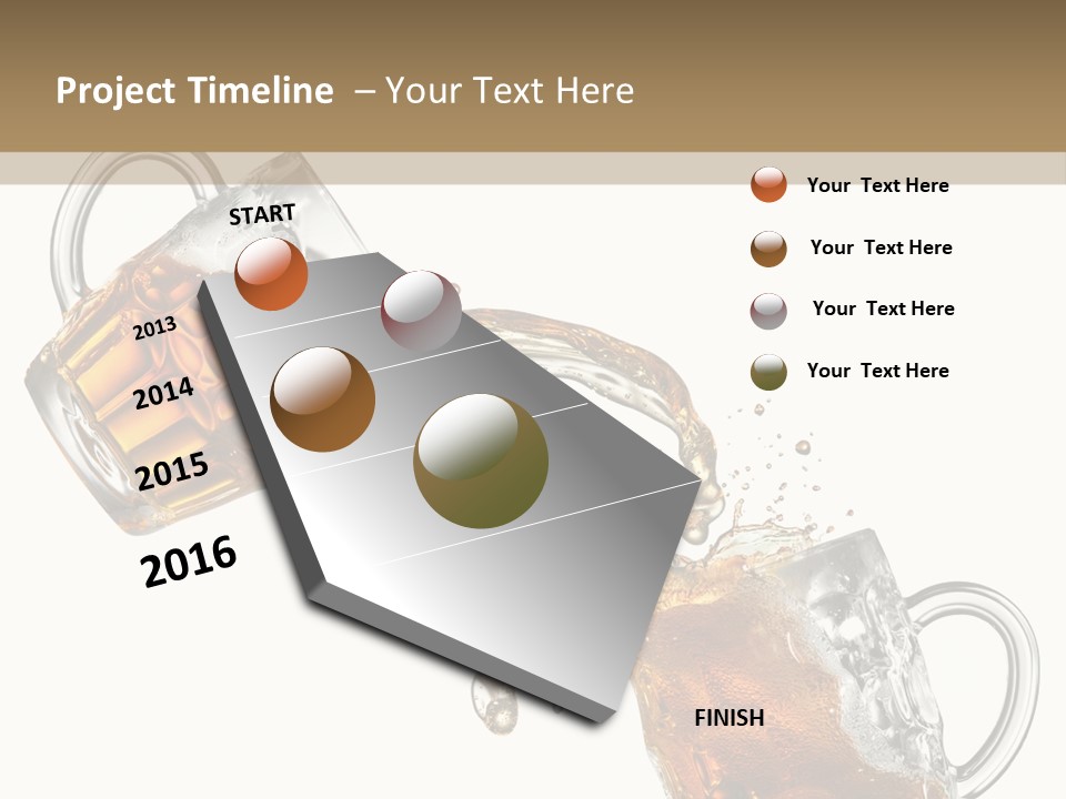 Glass Ripple Droplet PowerPoint Template