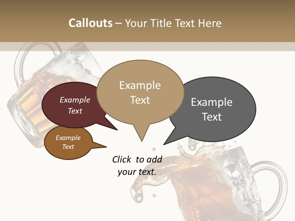 Glass Ripple Droplet PowerPoint Template