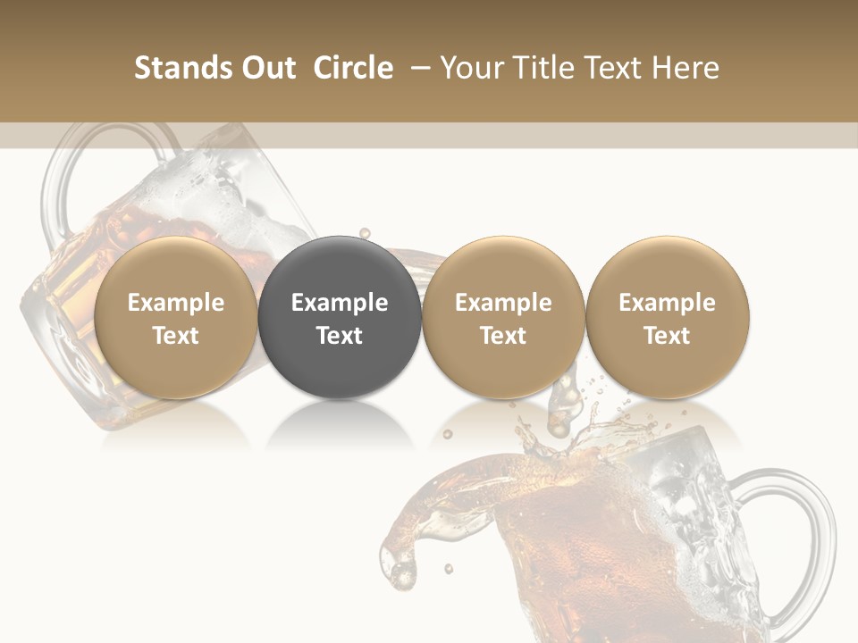 Glass Ripple Droplet PowerPoint Template