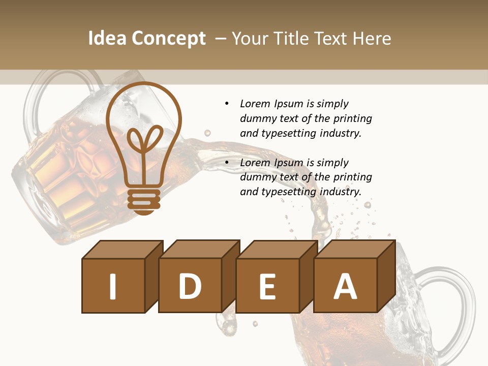 Glass Ripple Droplet PowerPoint Template