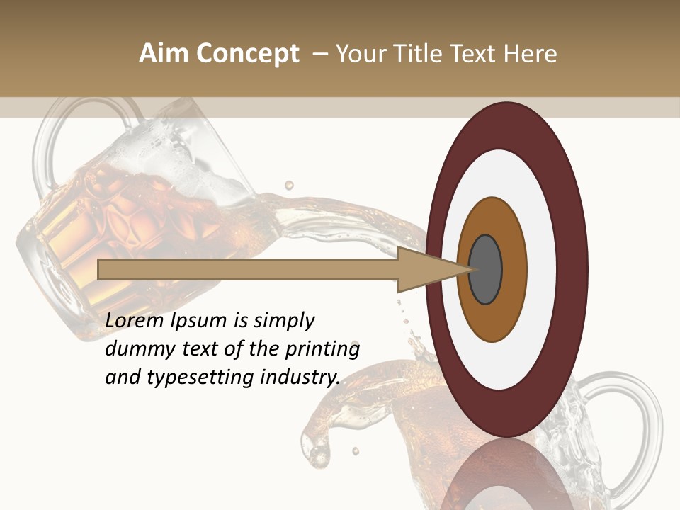 Glass Ripple Droplet PowerPoint Template