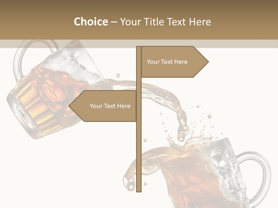 Glass Ripple Droplet PowerPoint Template