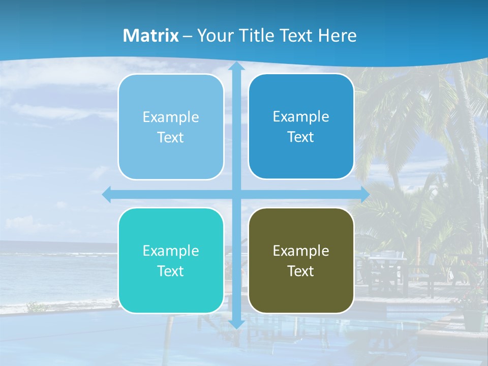 Tahiti Pool Tropical PowerPoint Template