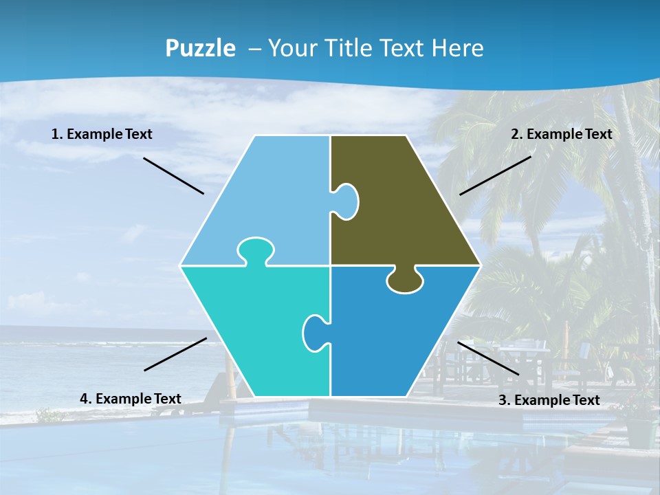 Tahiti Pool Tropical PowerPoint Template