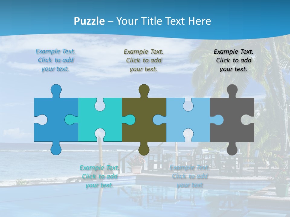 Tahiti Pool Tropical PowerPoint Template