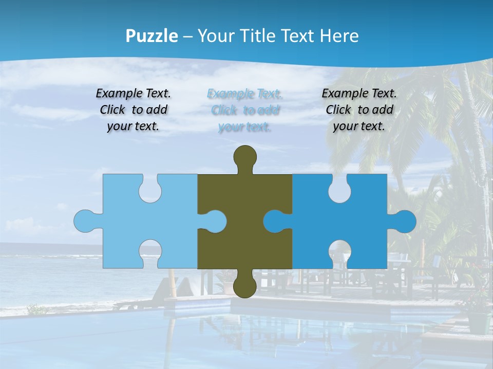 Tahiti Pool Tropical PowerPoint Template